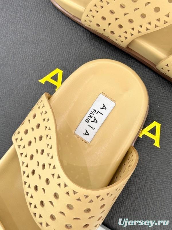 Alaia Spring Summer 2025 Laser Cutout Casual Sandals - KFY00260