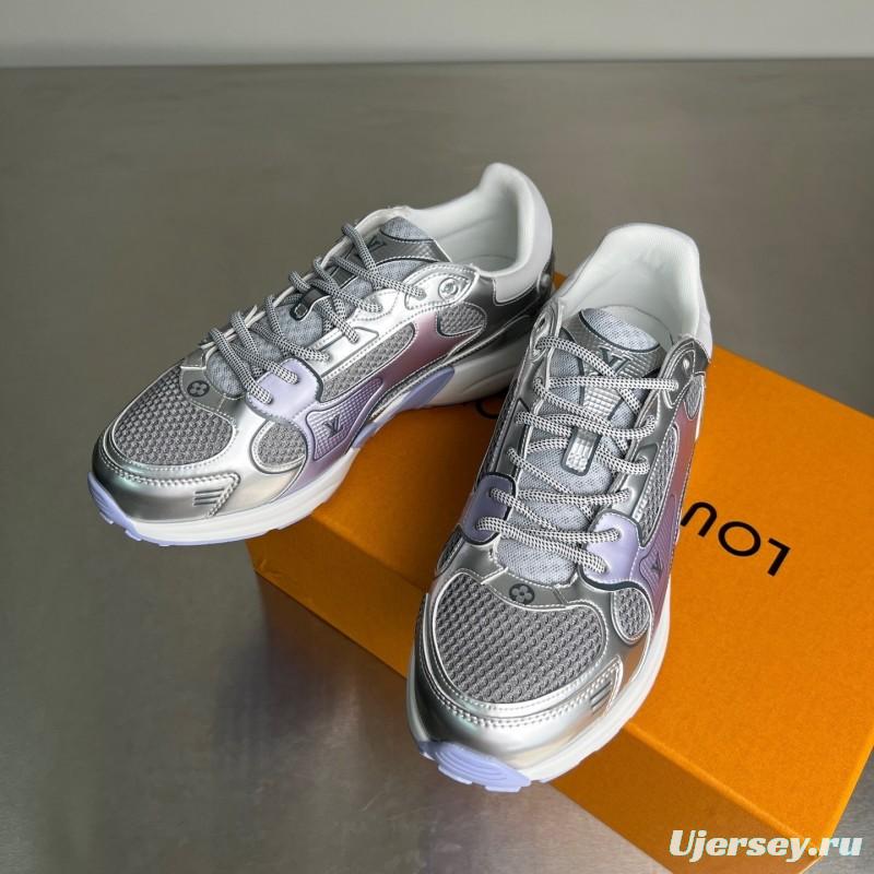 L v Olympia Round Toe Lace-Up Low Top Casual Lifestyle Shoes - YC