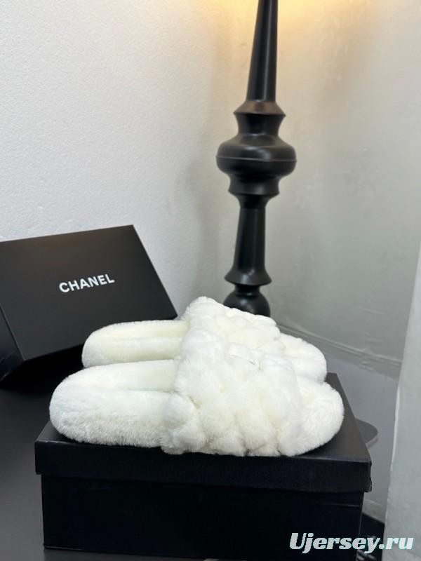 Chanel 2025SS Fashion Fur Slippers - LY00250