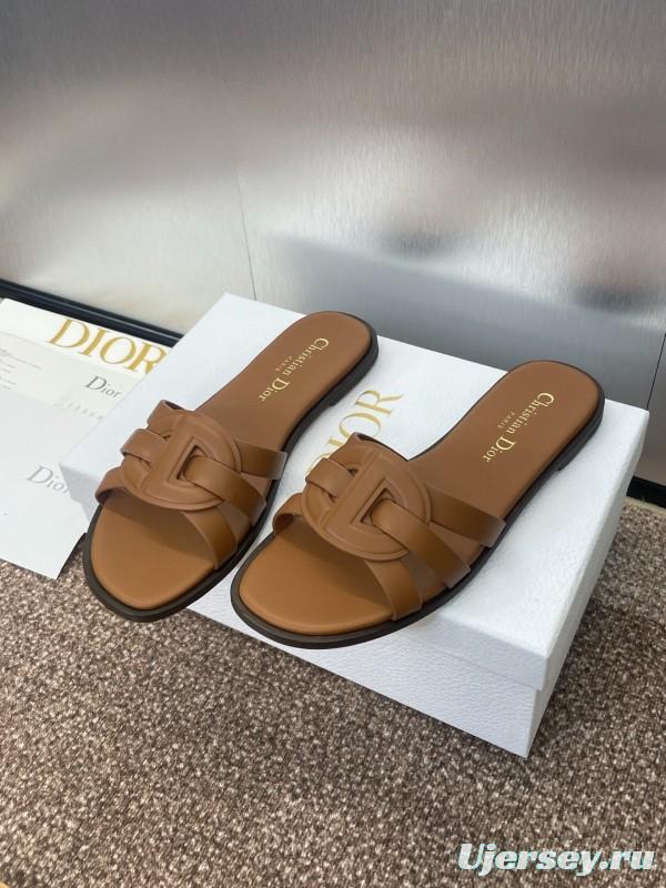 Dior D-Club Jelly Color Hollow Layered Cross Strap Women Sandals - KFY00280