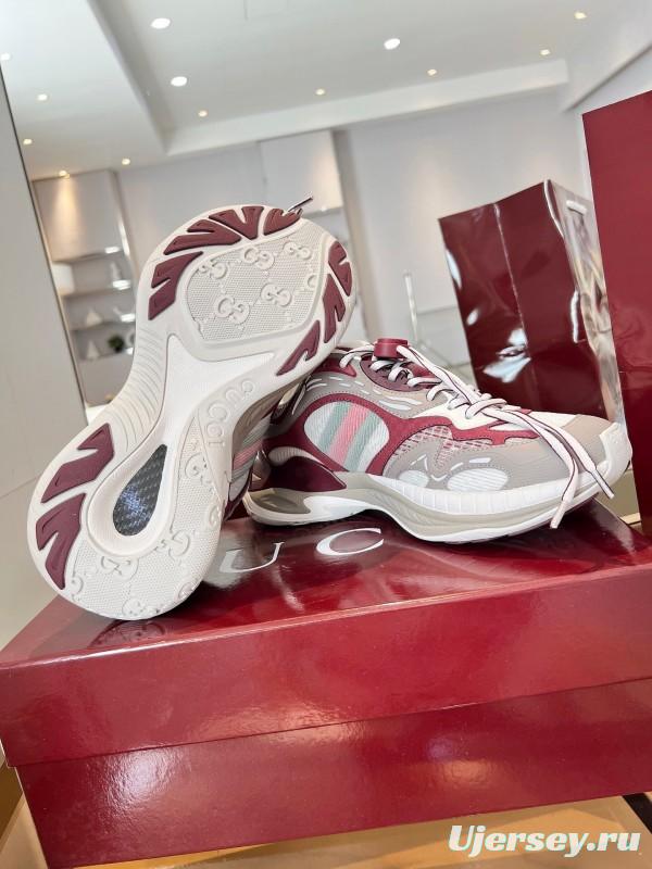 Gucci 2025 SS Collection 2.0 Sneakers with Reflective Stripes and Retro Design - AS00450