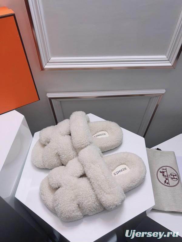 H Love Erjiu Fur Slippers - LY00270