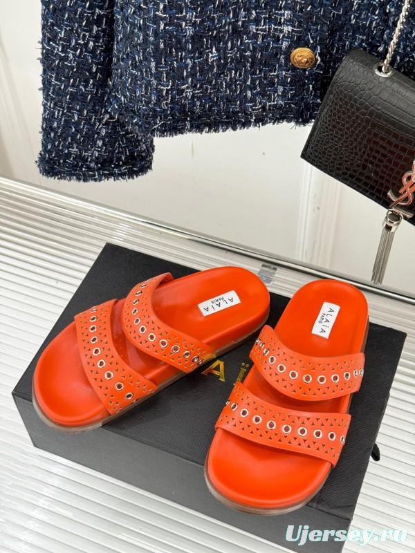 Alaia Spring Summer 2025 Laser-Cut Casual Sandals - KFY00260