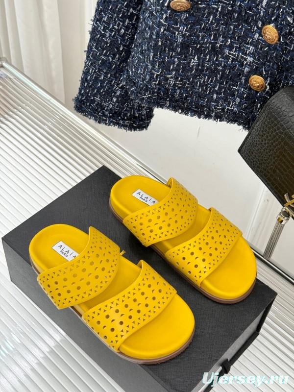 Alaia 2025 SS Hollow-Out Casual Sandals - KFY00260