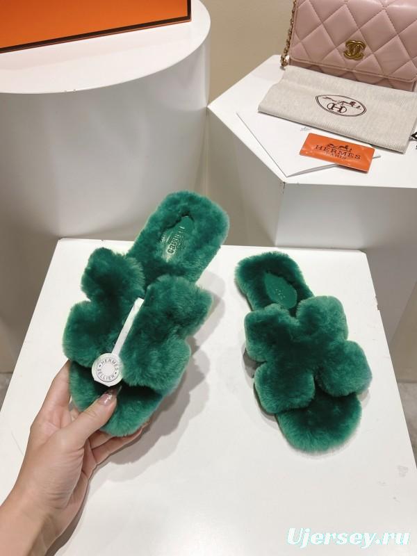 Hermès Fall/Winter 2025 Flat Wool Slippers - LY00240