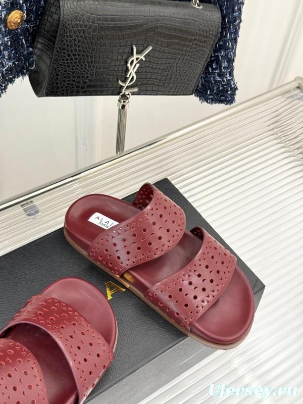 Alaia Spring Summer 2025 Laser-Cut Openwork Casual Sandals - KFY00260