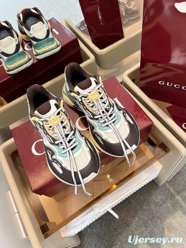 Gucci 2025 SS Collection 2.0 Sneakers with Reflective Stripes and Retro Design - AS00450
