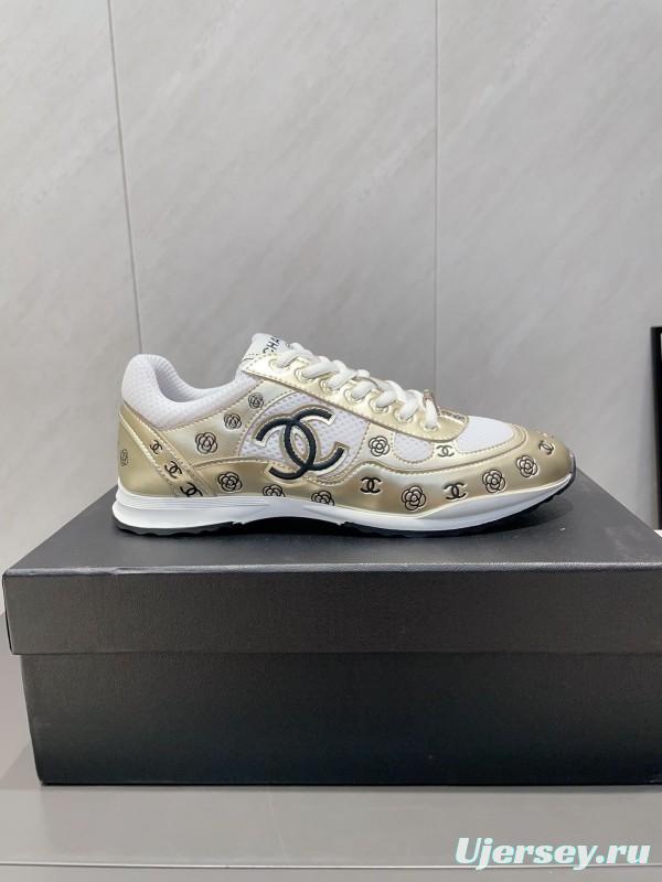 Chanel Silver Horn King II Casual Series Sneakers - KFY00330