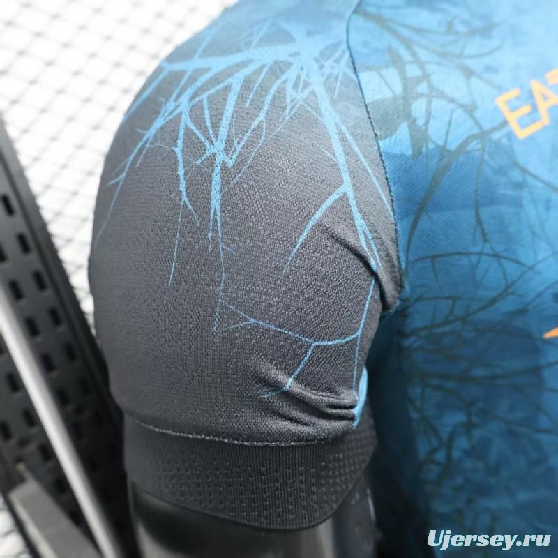 Player Version 25/26 Napoli Halloween Blue Jersey-Glow In Dark