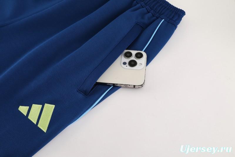 2025 Adidas Azure Blue Full Zipper Jacket+Long Pants