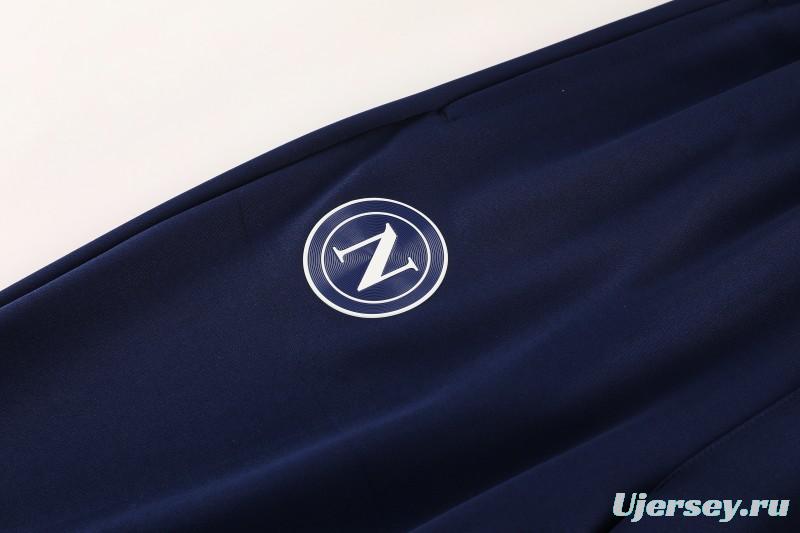 25/26 Napoli White Full Zipper Jacket+Long Pants