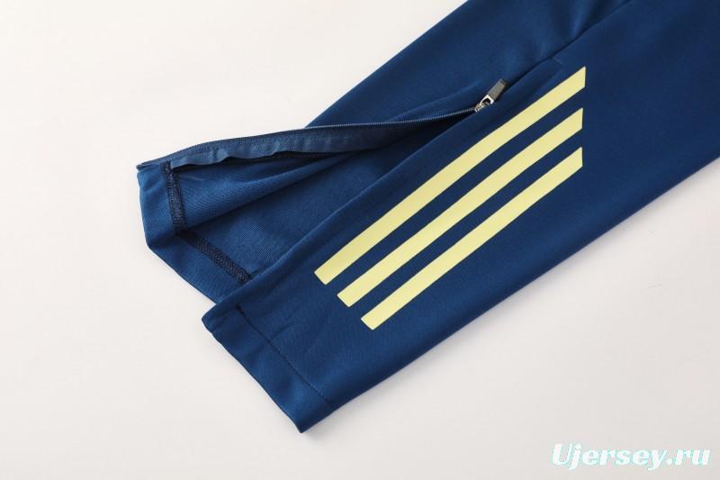 25/26  Adidas Navy Blue Full zipper Jacket Tracksuit+ long pants