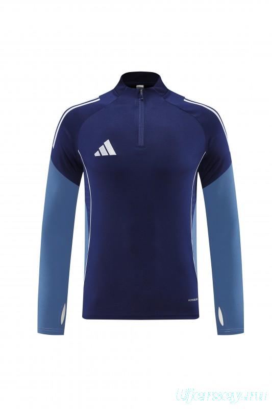 25/26  Adidas Navy Blue Full zipper Jacket Tracksuit+ long pants