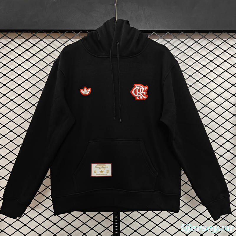 25/26 Flamengo Retro Embroidered Logo Hoodie 9 Colors