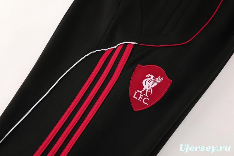 25/26 Liverpool FC Black  Full zipper Jacket Tracksuit+ long pants