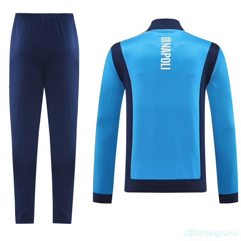 25/26 SSC Napoli Sky Blue Full zipper Jacket Tracksuit+ long pants