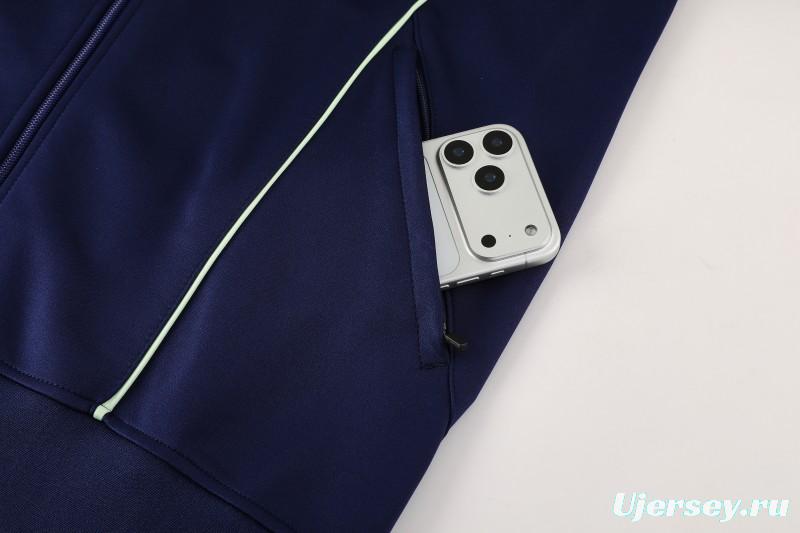 25/26 Ajax Amsterdam Navy Blue Full zipper Jacket Tracksuit+ long pants