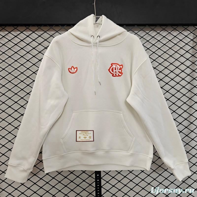 25/26 Flamengo Retro Embroidered Logo Hoodie 9 Colors
