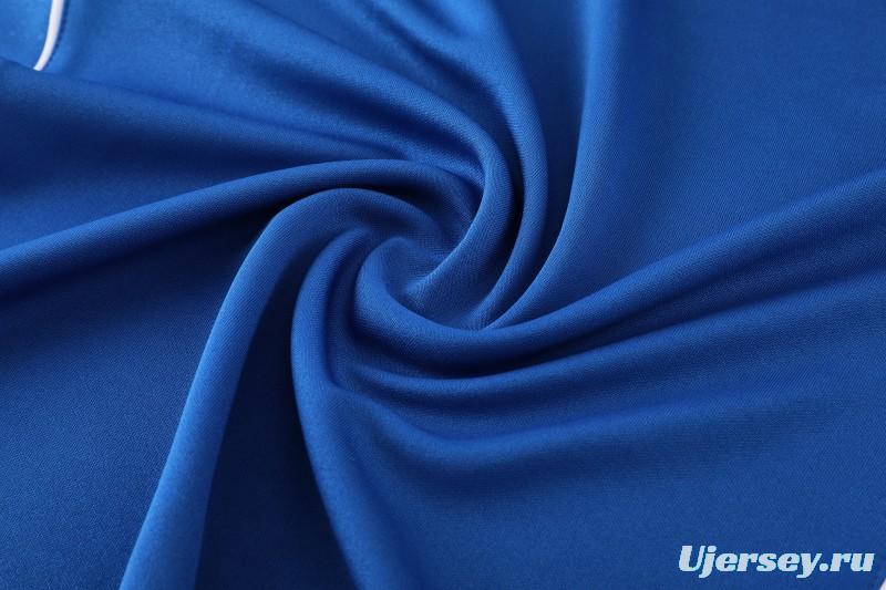 25/26  Adidas Royal Blue/Sky Blue Full zipper Jacket Tracksuit+ long pants