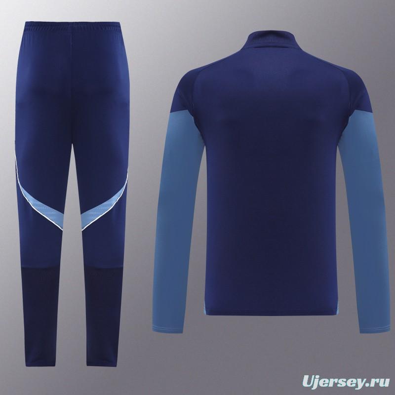 25/26  Adidas Navy Blue Full zipper Jacket Tracksuit+ long pants