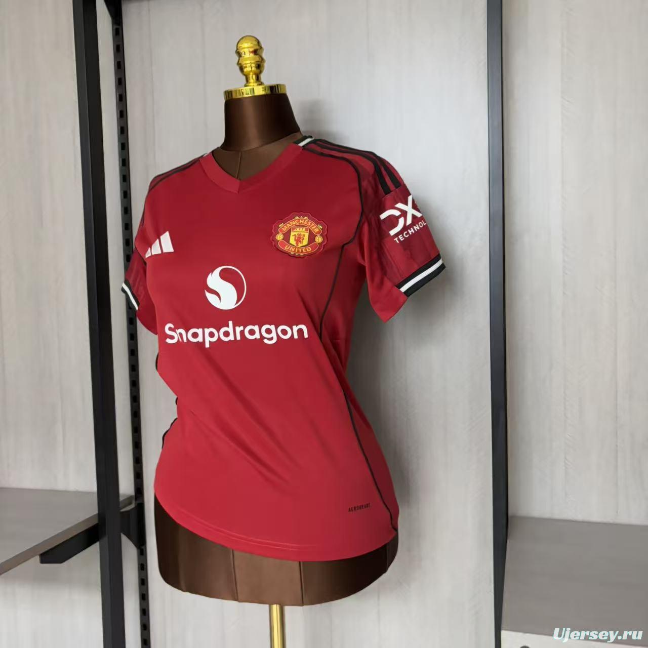 25/26 Women Manchester United Home Jersey