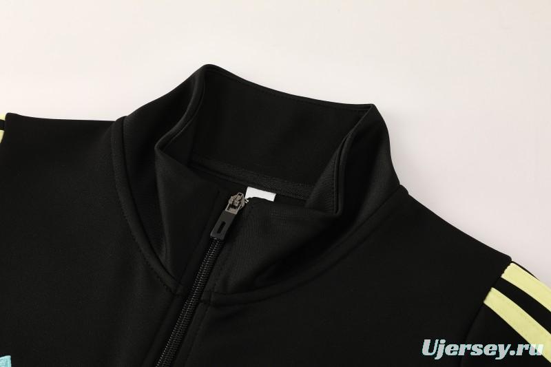 25/26  Juventus Black  Full zipper Jacket Tracksuit+ long pants