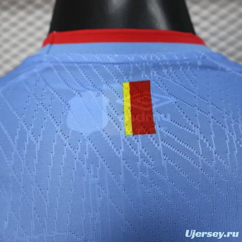 Player Version 2026 DR Congo Home Sky Blue Flame Jersey