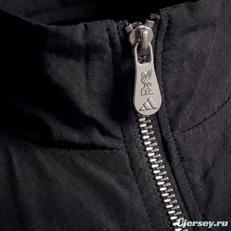 2026 Liverpool Black Jacket Windbreaker