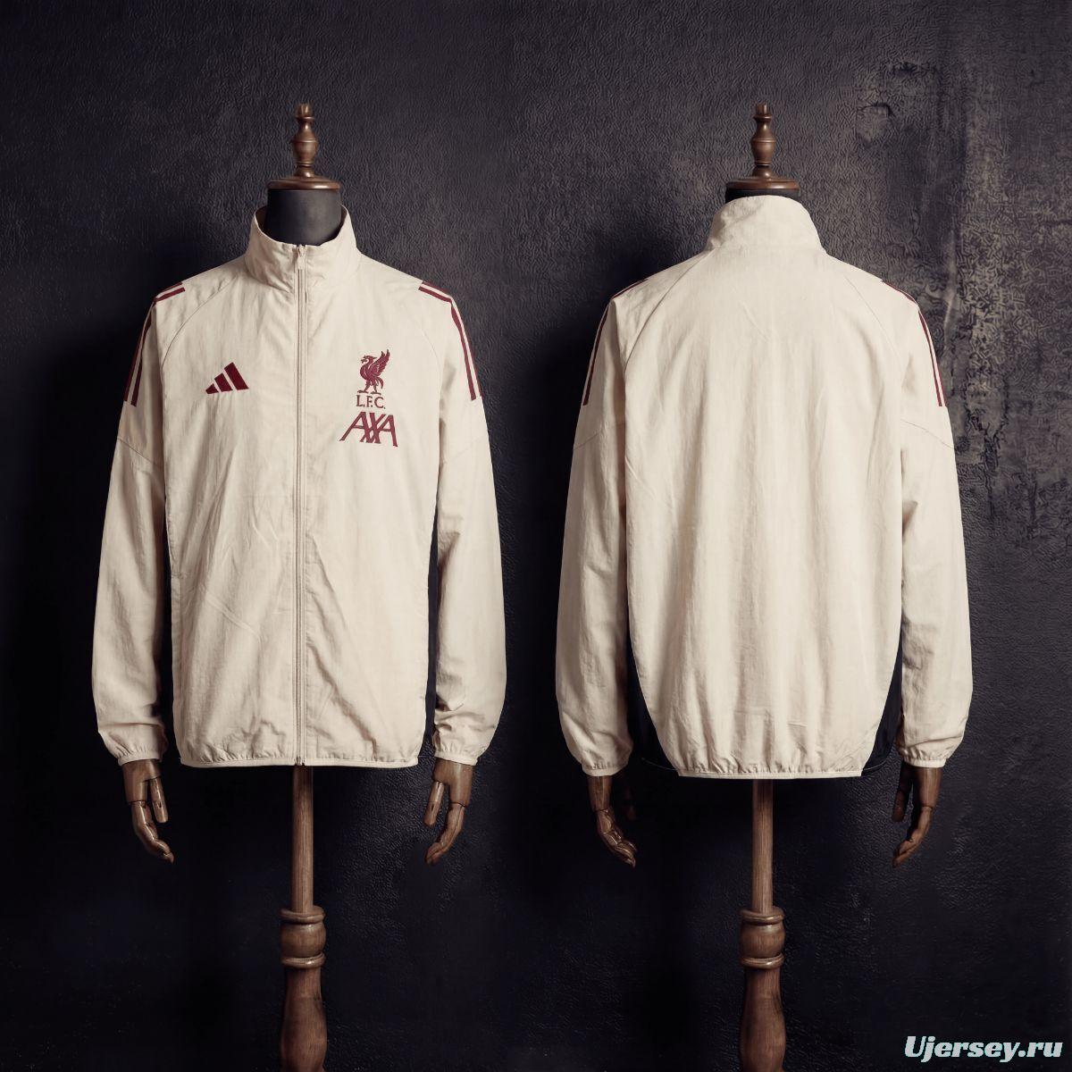 2026 Liverpool Beige Jacket Windbreaker