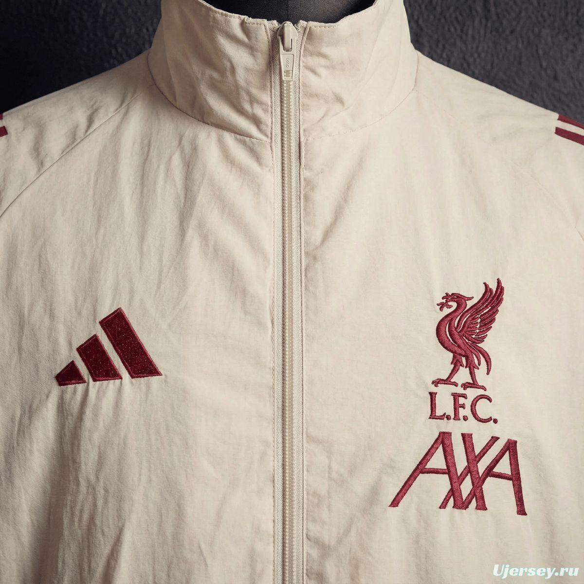 2026 Liverpool Beige Jacket Windbreaker
