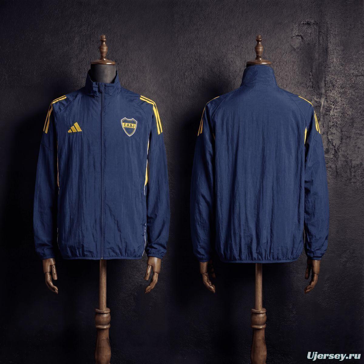 2026 Boca Juniors Black Jacket Windbreaker