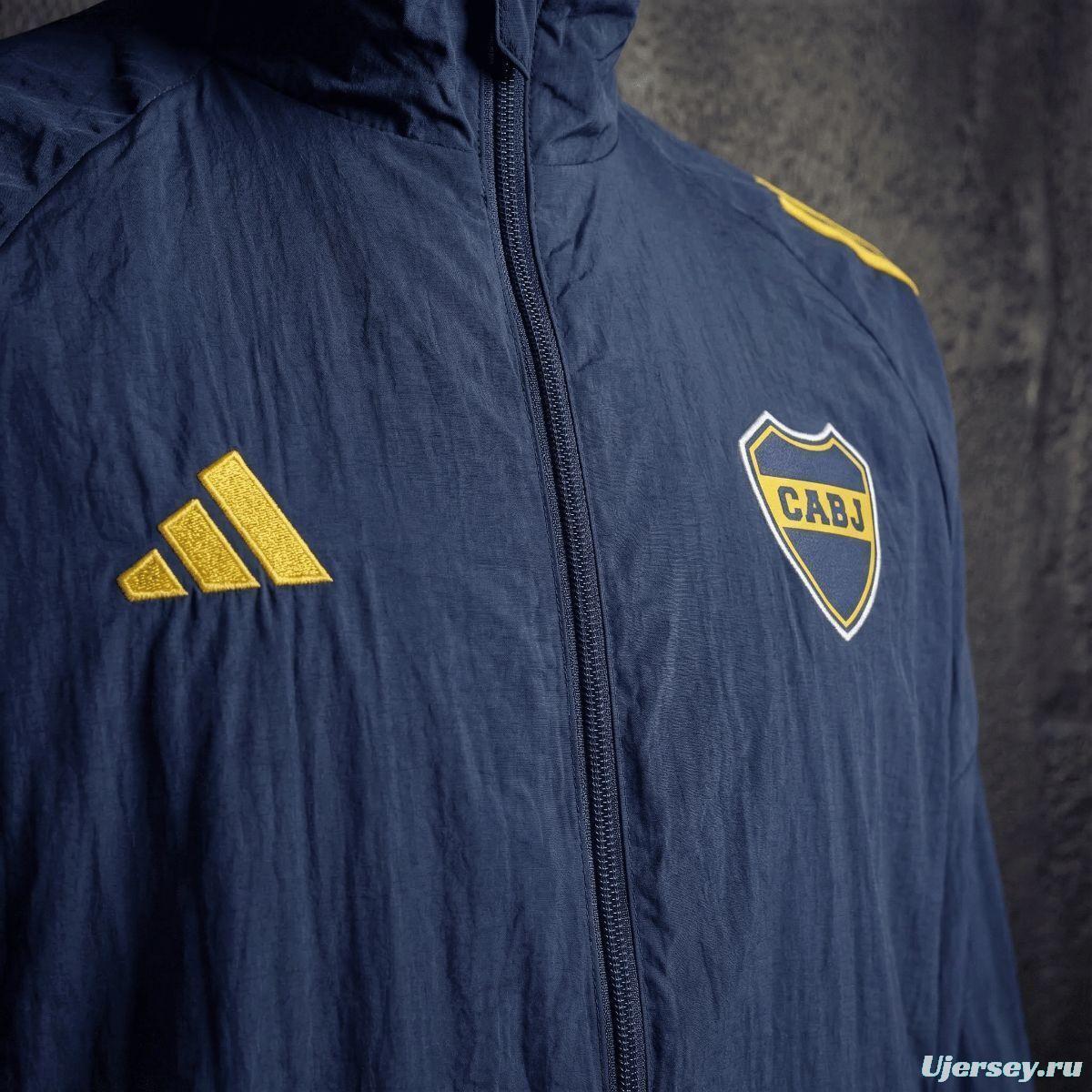 2026 Boca Juniors Black Jacket Windbreaker