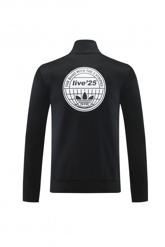 2026 Adidas Black Full Zipper Jacket + Long Pants