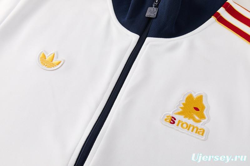 25/26 Roma White Full Zipper Jacket + Long Pants