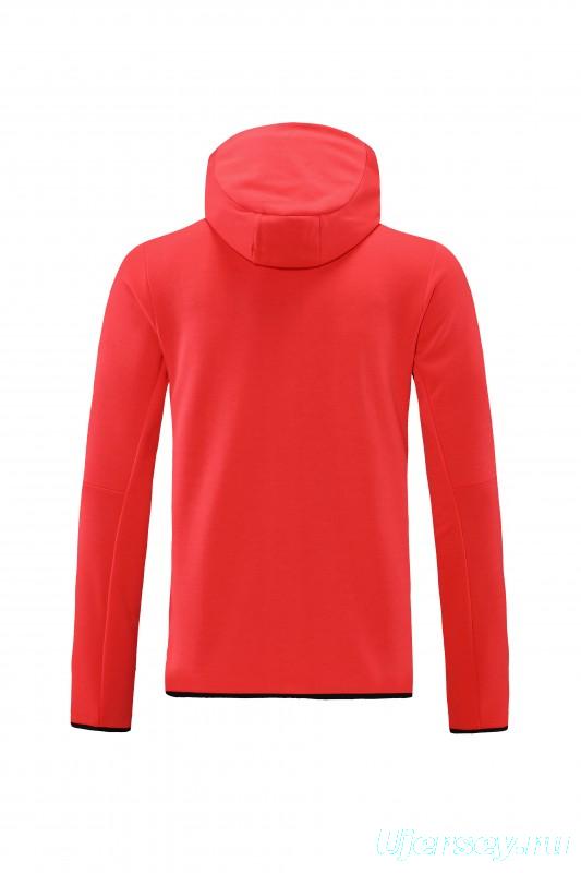 26/27 Liverpool Red Full Zipper Hooded Jacket Tracksuit + Long Pants