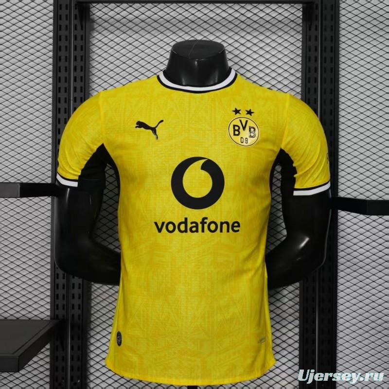 25/26 Player Version Borussia Dortmund Yellow with Black Trim Cup Jersey
