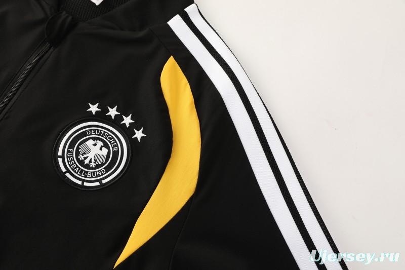 2026 Germany Black Full Windbreaker + Long Pants