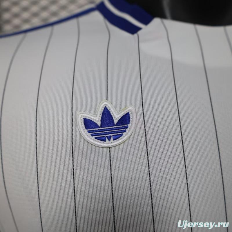 2026 Player Version Colombia White with Blue Vertical Stripe Jersey