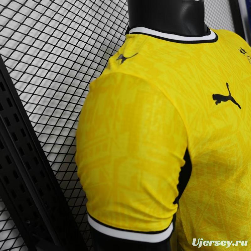 25/26 Player Version Borussia Dortmund Yellow with Black Trim Cup Jersey