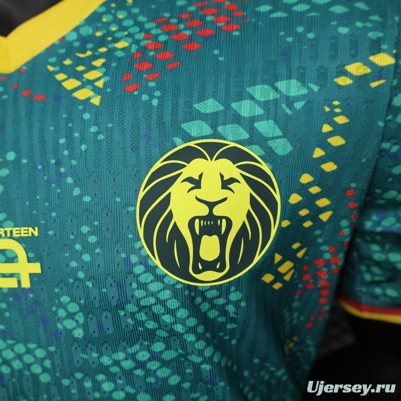 2026 Player Version Cameroon Green with Colorful Dot Pattern Jersey