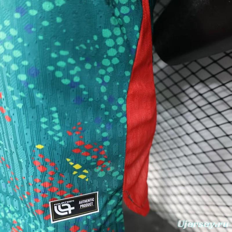 2026 Player Version Cameroon Green with Colorful Dot Pattern Jersey