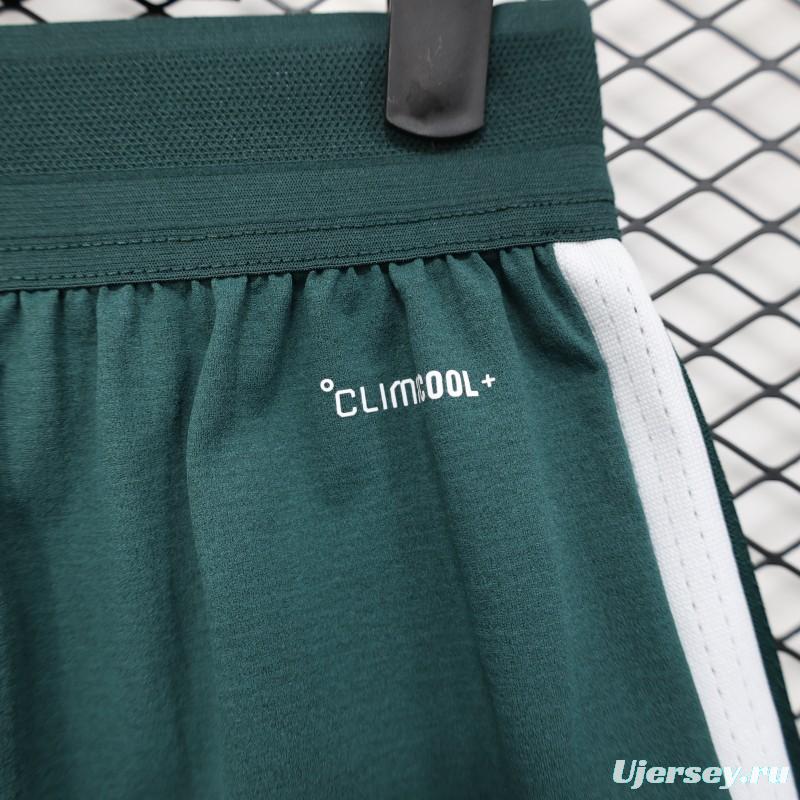 2026 Player Version Saudi Arabia Green with White Side Stripes  Shorts