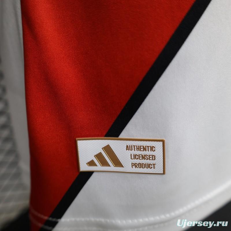 Player Version 26/27 River Plate Home White with Red Diagonal Sash Jersey