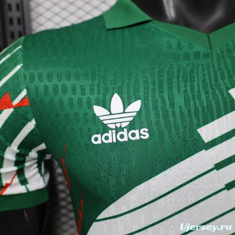 Player Version 2027 Mexico Home Green with Diagonal Graphic Jersey