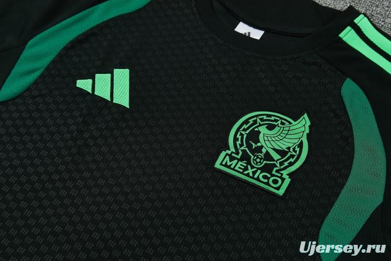 26/27 Mexico Black Short Sleeve+Soccer Shorts