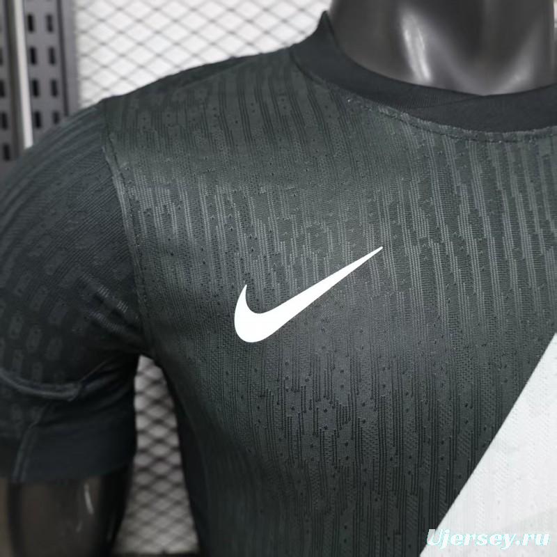 Player Version 26/27 Vasco da Gama Home Black with White Diagonal Sash Jersey