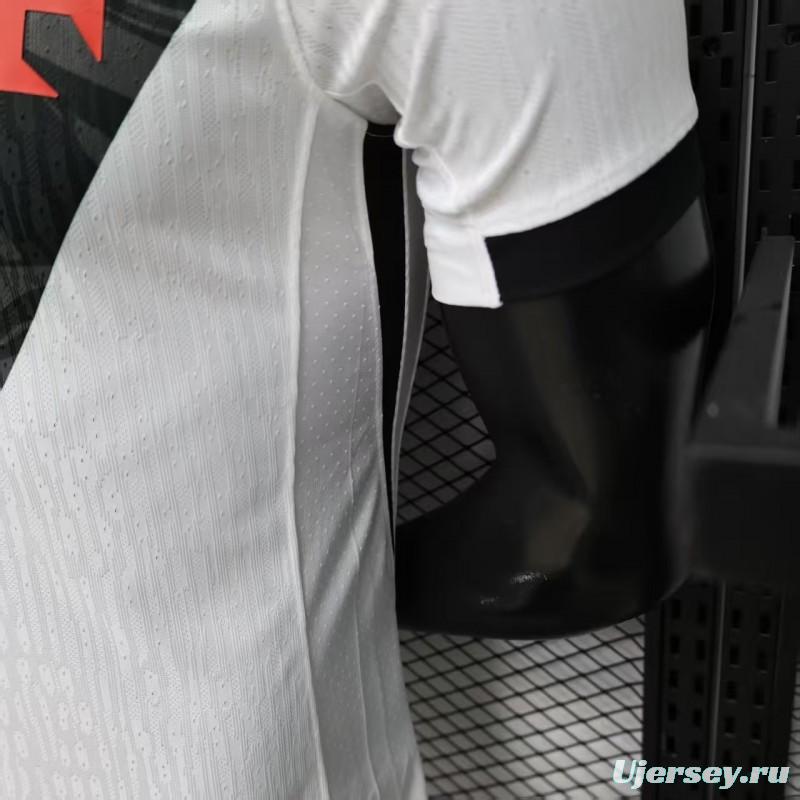 Player Version 26/27 Vasco da Gama Away White with Black Diagonal Sash Jersey