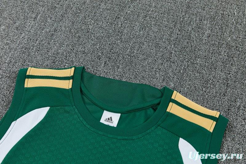 26/27 Italy Green Sleeveless Training Vest +Soccer Shorts
