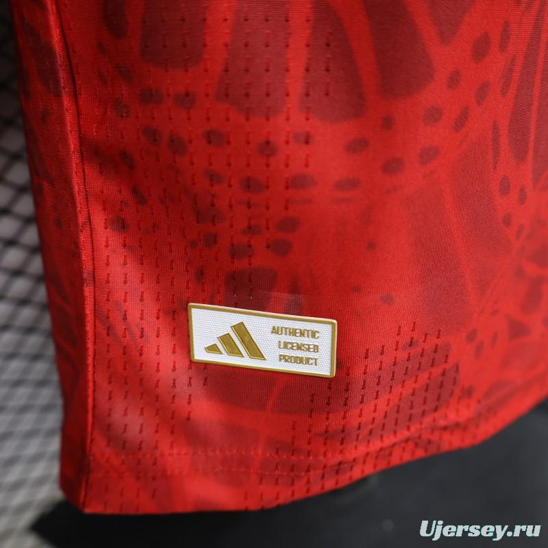 Player Version 2026 Colombia Red & Yellow Away Jersey