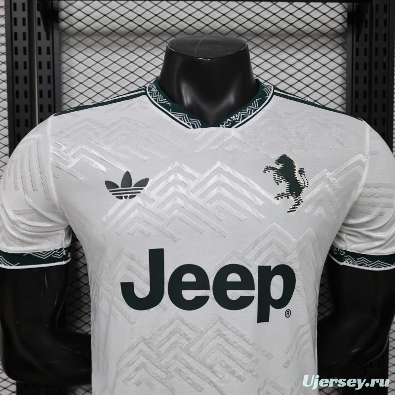Player Version 26/27 Juventus White with Dark Green Special Edition Jersey